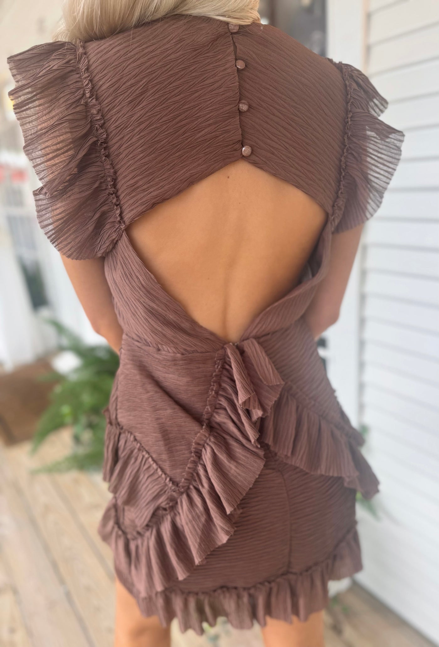 Taylor Brown Mini Dress