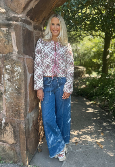 Wide Leg Denim Pants