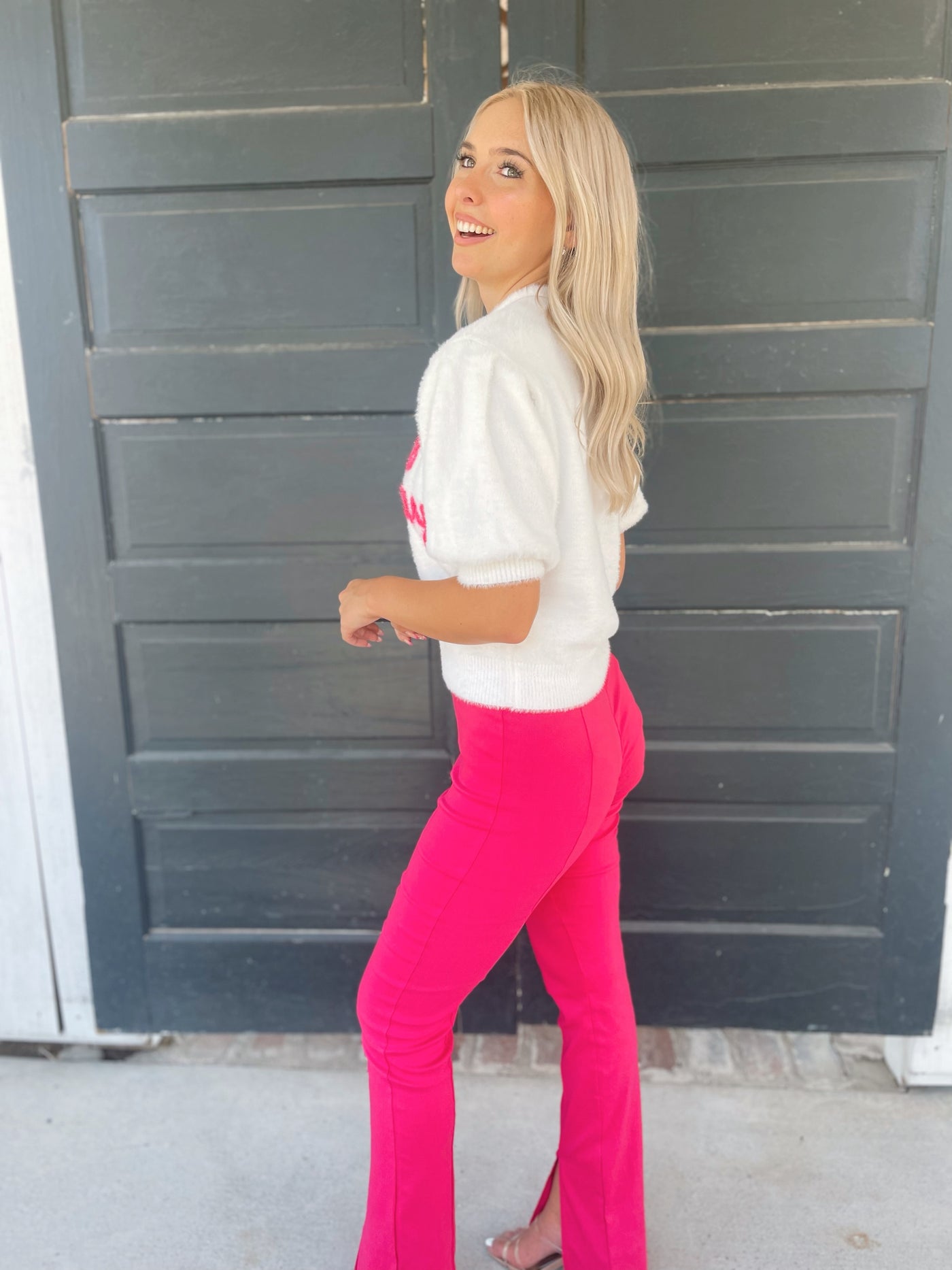 Pink Slit Trousers