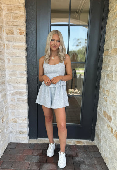 Grey Halter Romper
