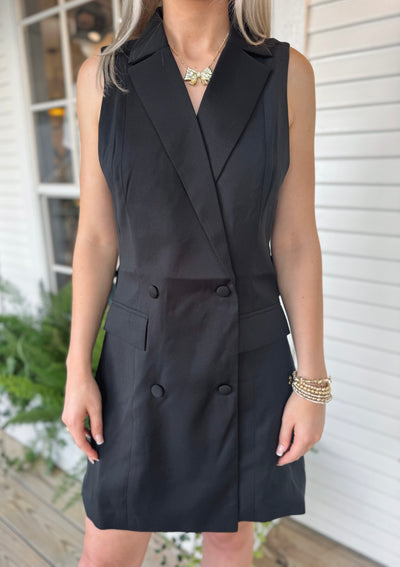 Black Collared Dress