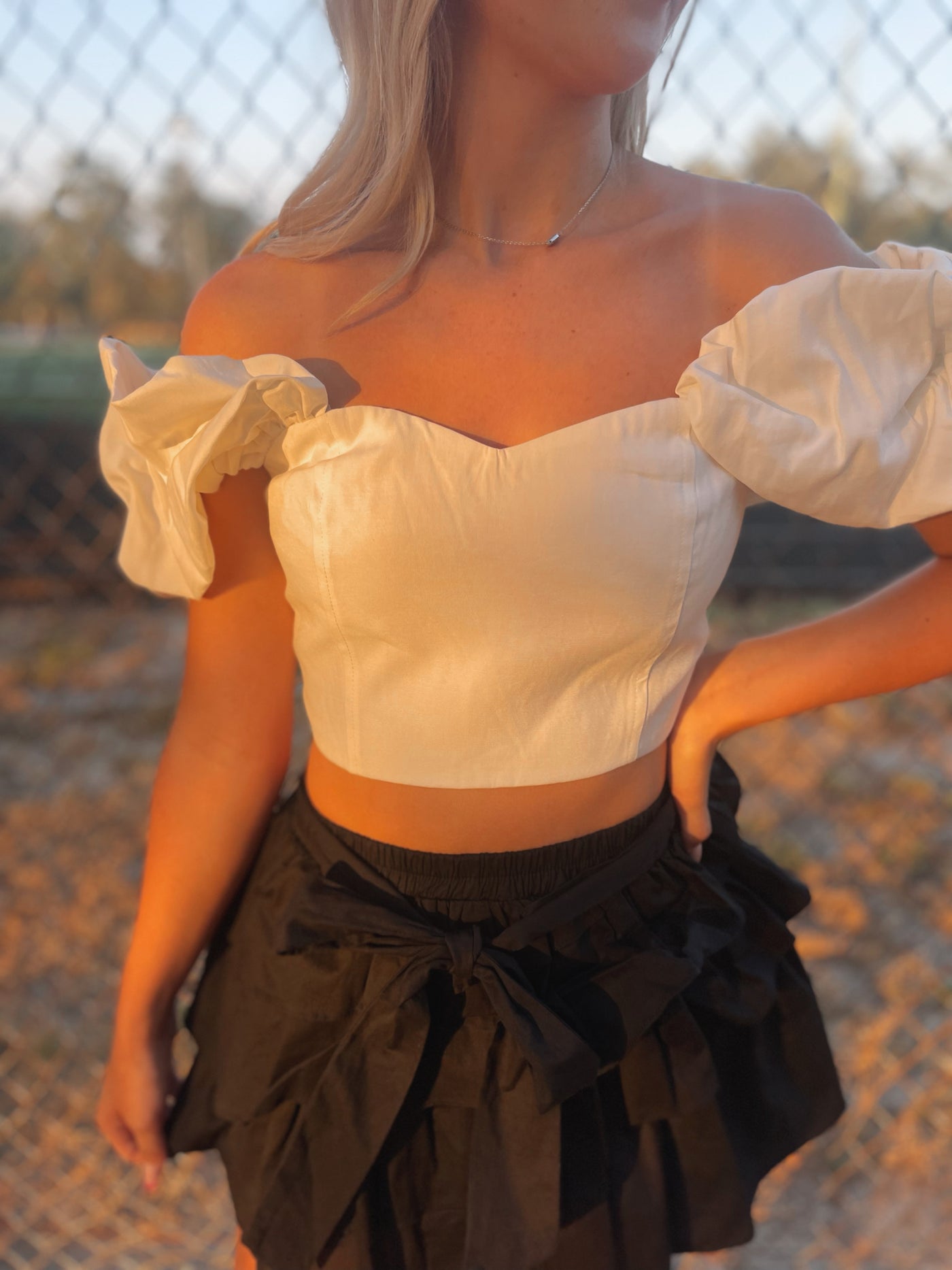 Asymmetrical Ruffle Mini Skort