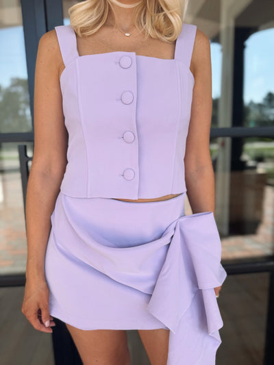 Purple button top