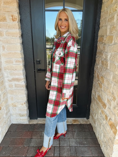 Red & Green Long Flannel