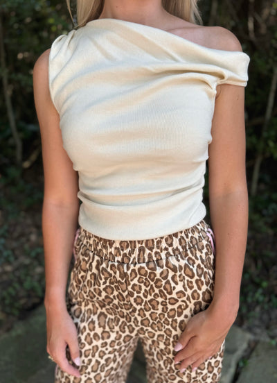 Cream OTS Top