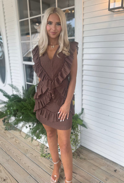 Taylor Brown Mini Dress
