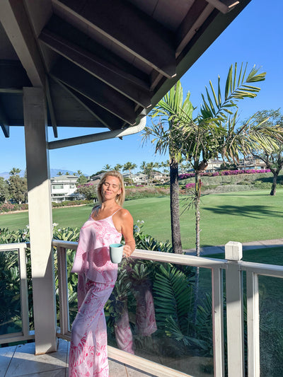 Pink Leopard Pajama Set