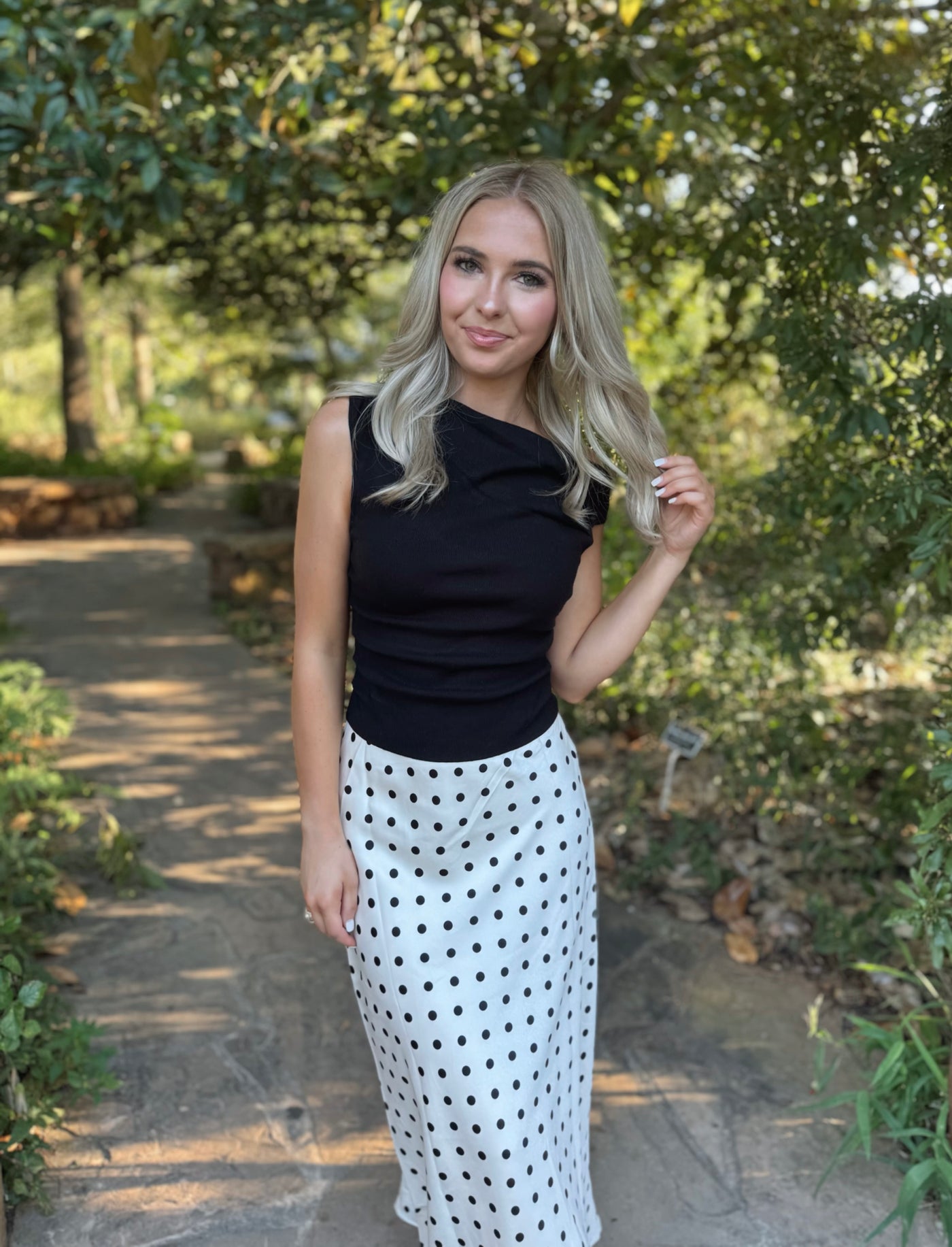 Black OTS Top