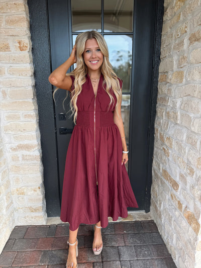 Burgundy Maxi Dress