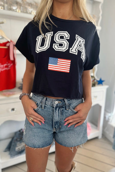 USA Cropped T-shirt