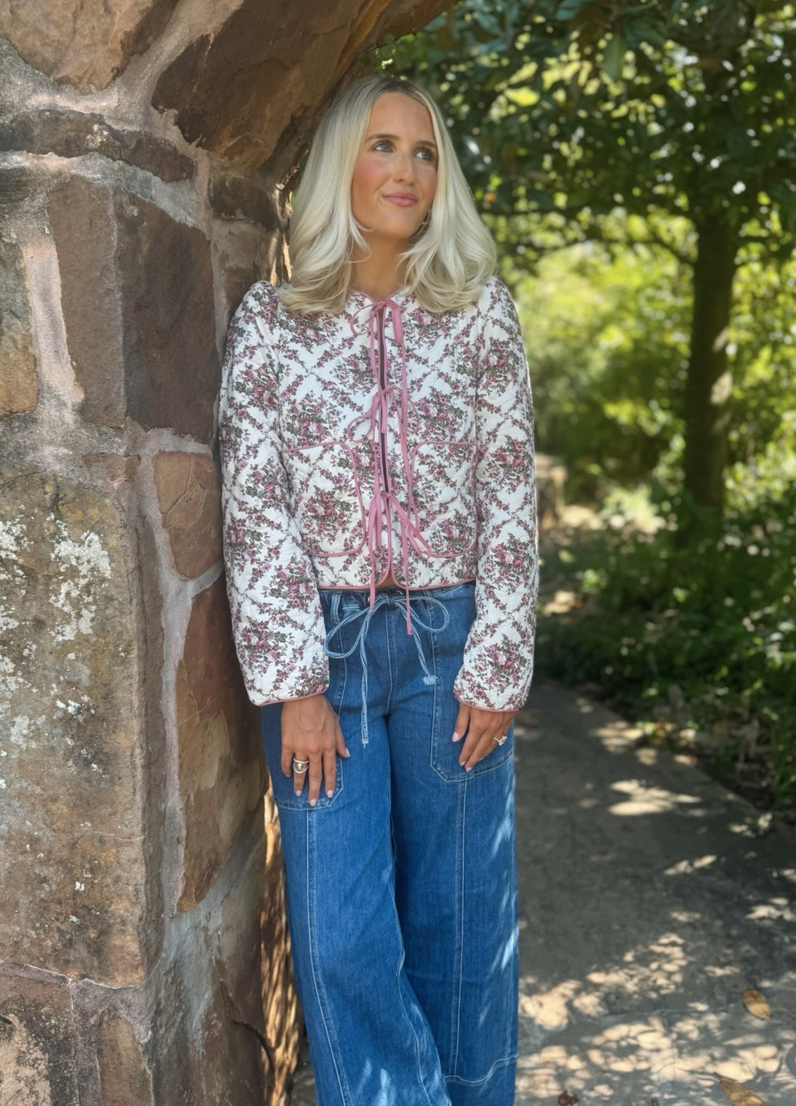 Wide Leg Denim Pants