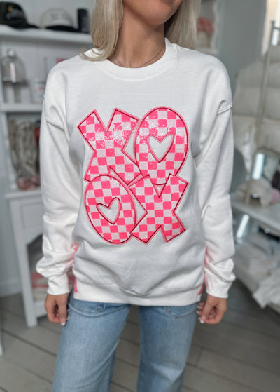 XOXO Sequin Sweatshirt