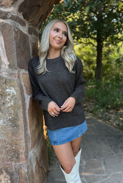 Front Pocket Sweater - Dark Gray