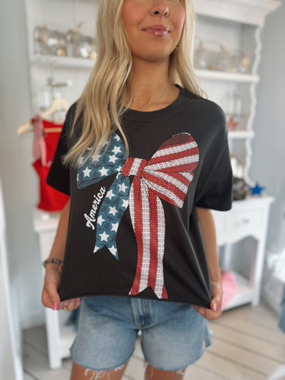 America Bow Graphic T-Shirt