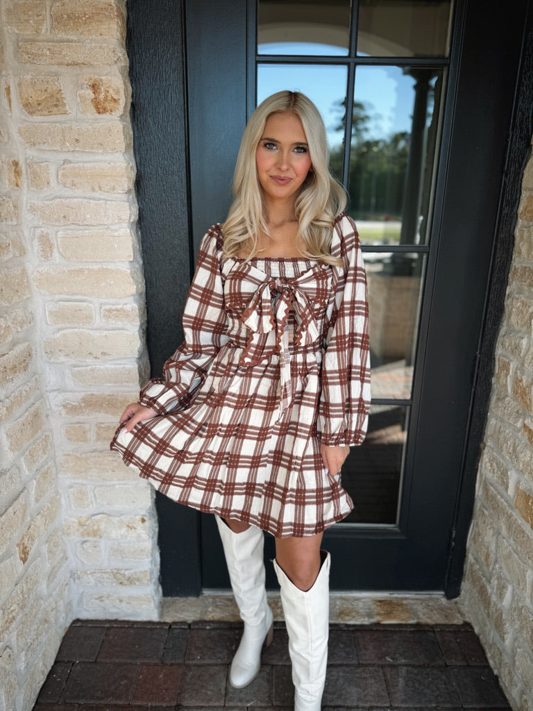 Ava Plaid Mini Dress