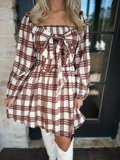 Ava Plaid Mini Dress