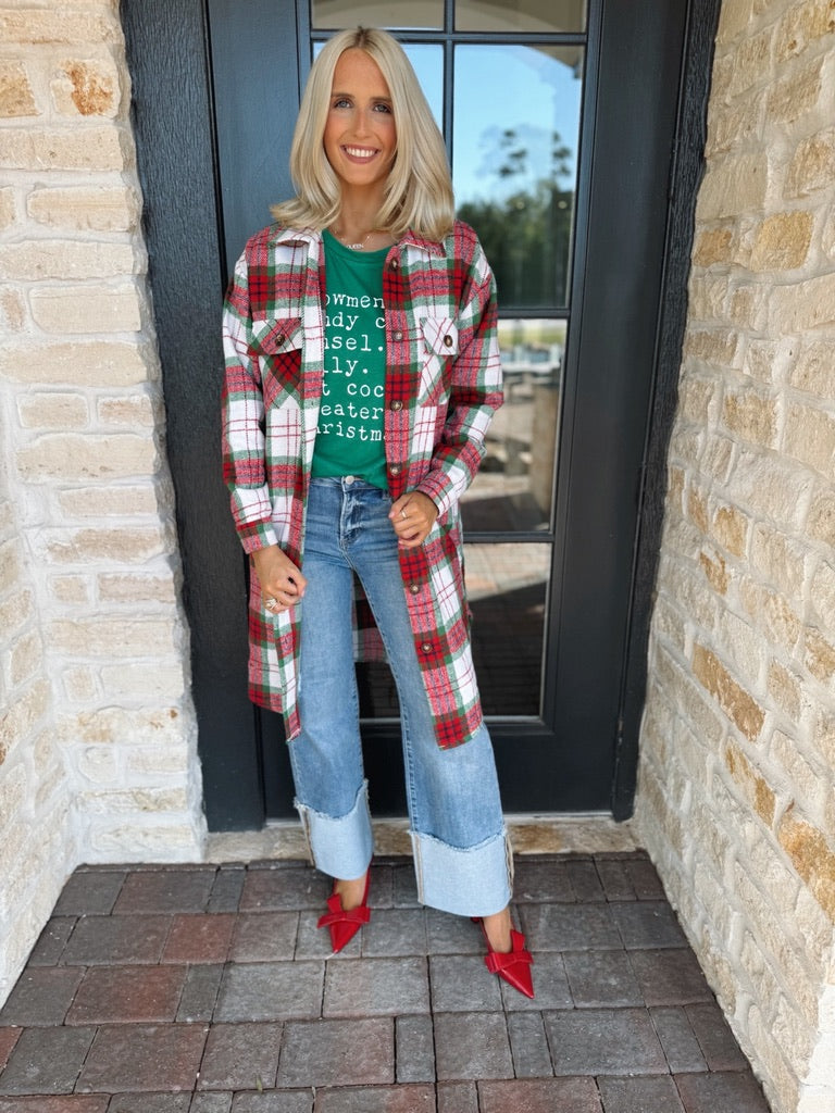 Red & Green Long Flannel