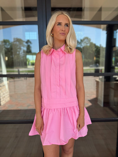 Pink Collared Dress