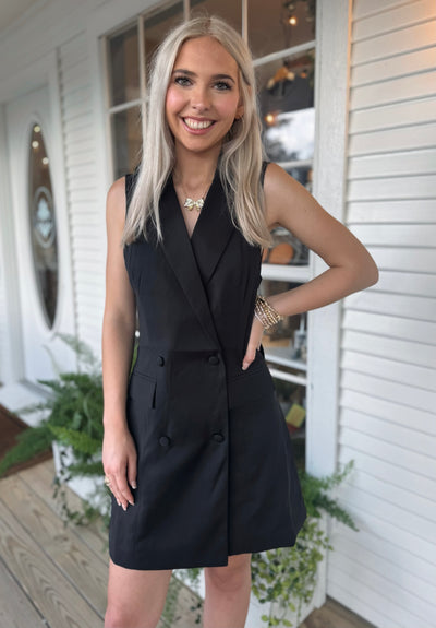 Black Collared Dress