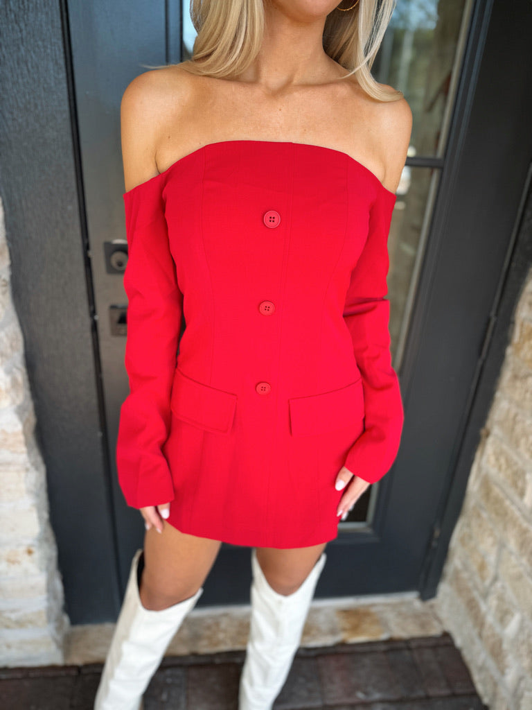 Logan Red Mini Dress Dear Darlin Logan Red Mini Dress Dear Darlin
