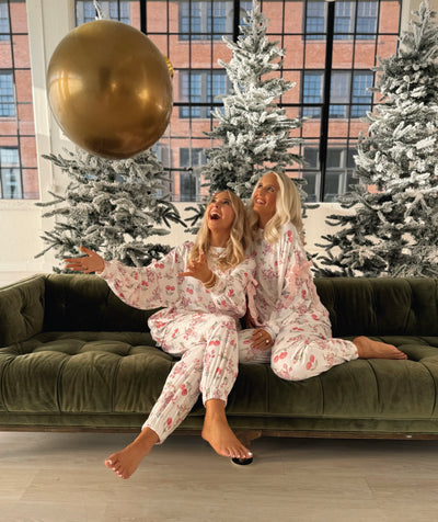 Santa Martini Glass Pajamas