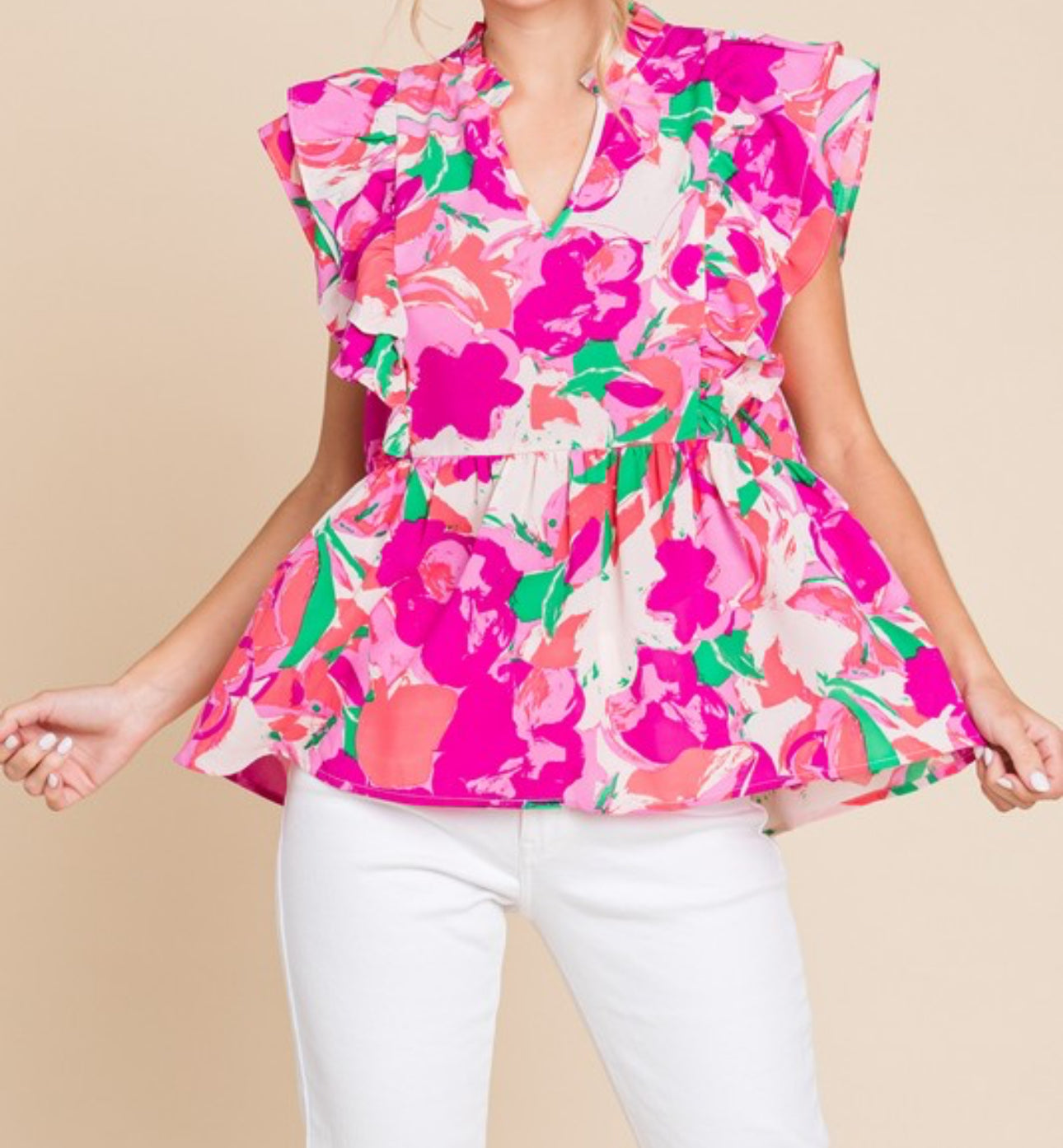 Floral Baby Doll Top