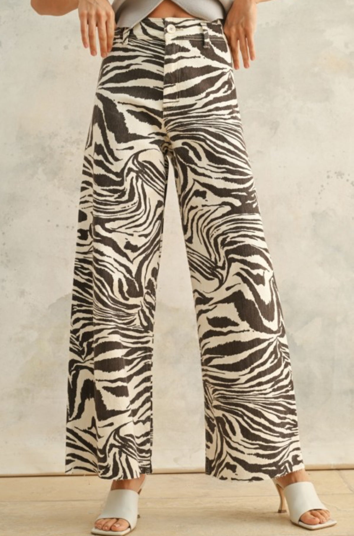 Zebra Denim Jeans