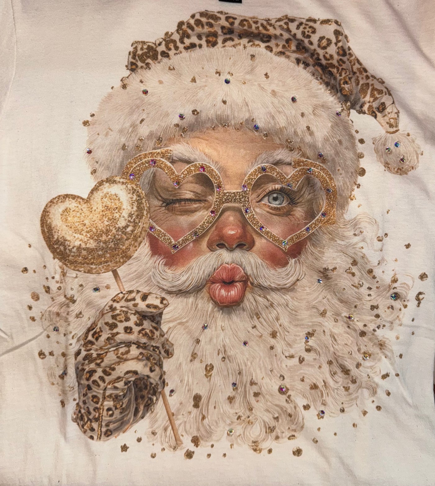 Leopard Santa Tshirt