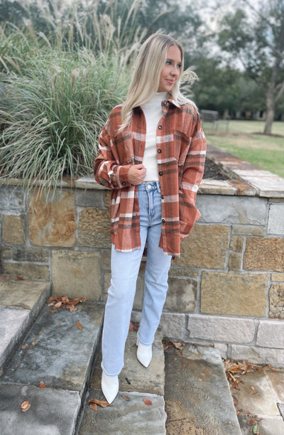 Oversized Plaid Flannel Shirt