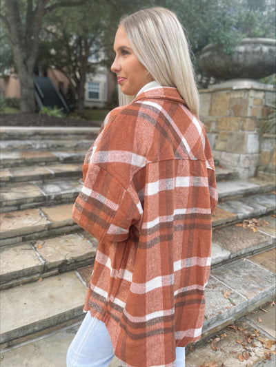 Oversized Plaid Flannel Shirt