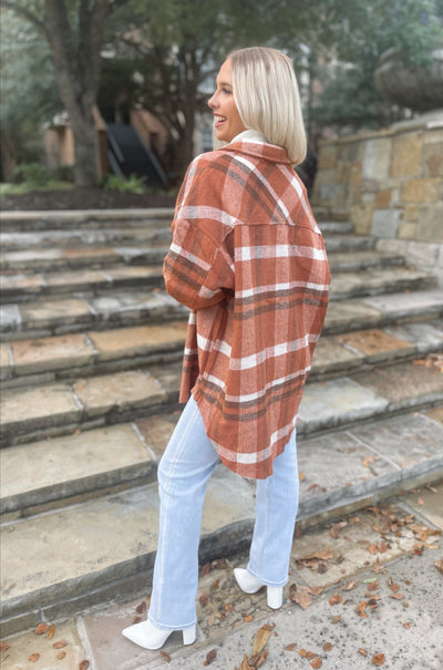 Oversized Plaid Flannel Shirt