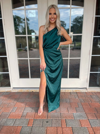 Satin Long Dress