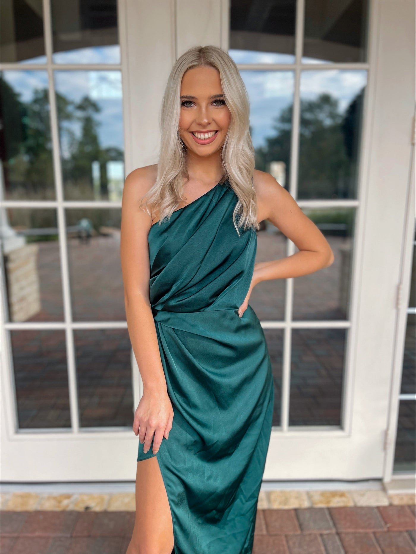 Satin Long Dress